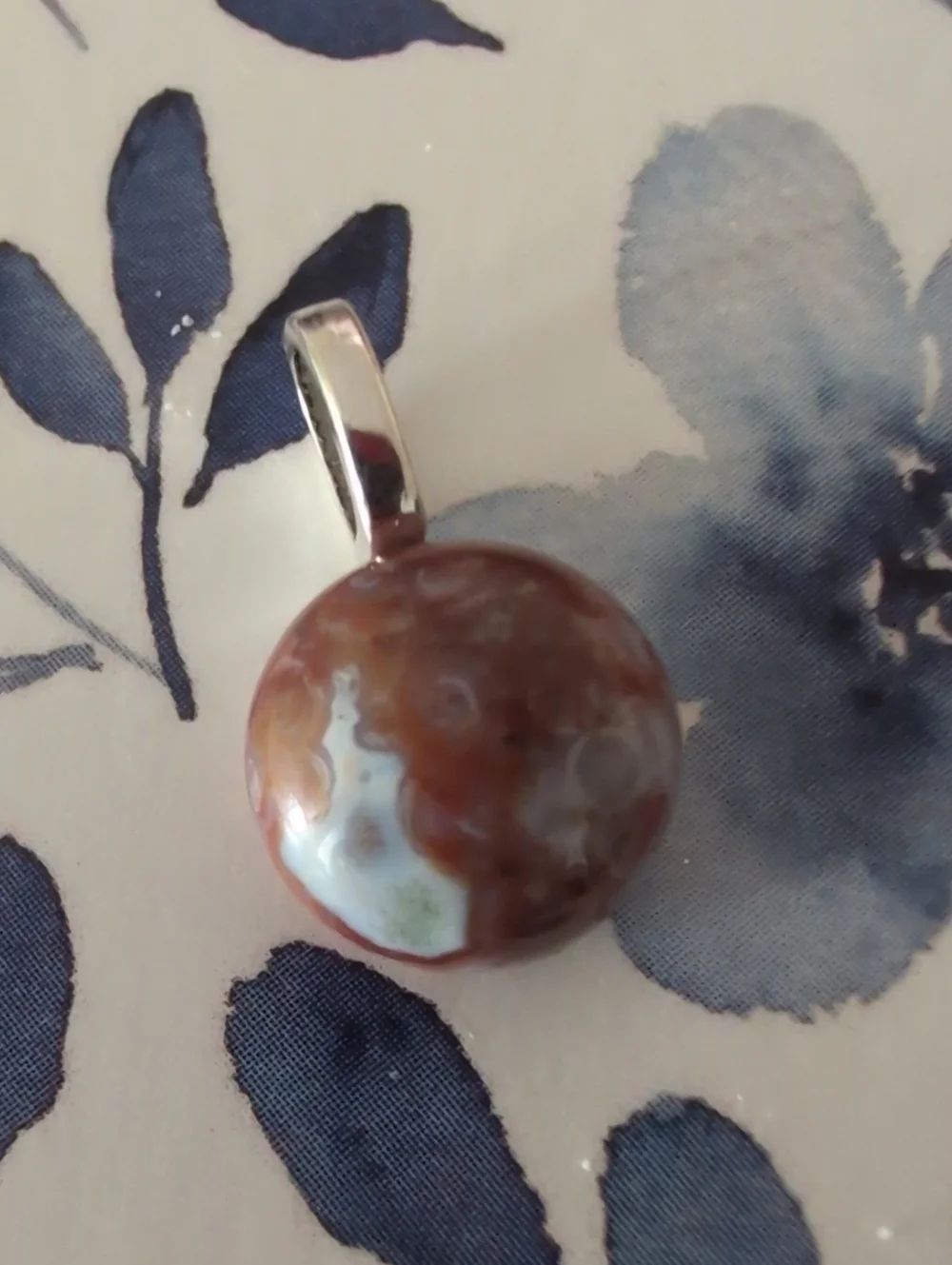 Ocean Jasper Orb Pendant